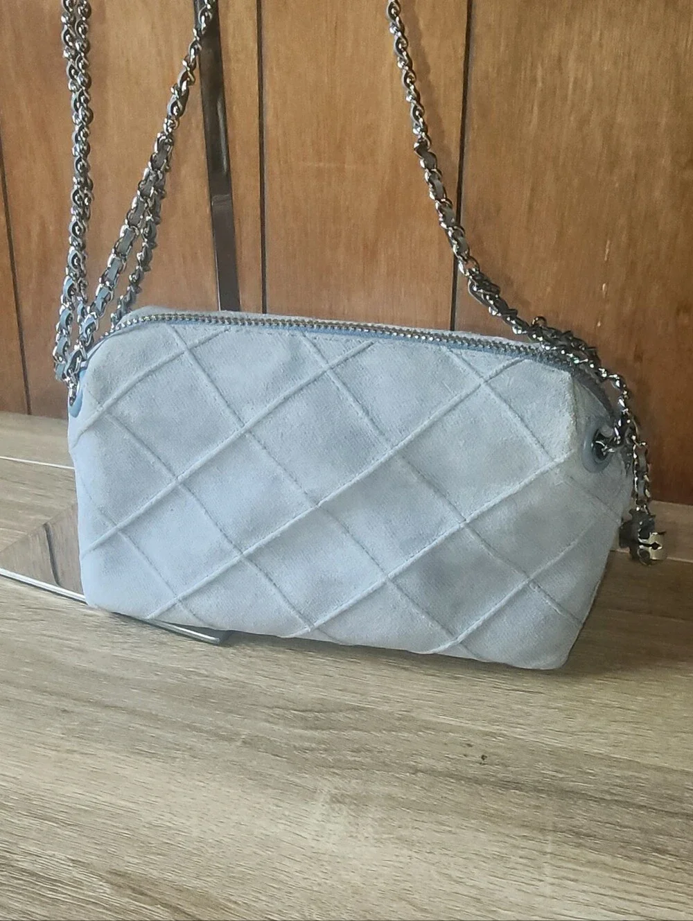 Tory Burch Fleming Soft Denim Crossbody